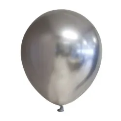 Globo cromado de 12 pulgadas plateado