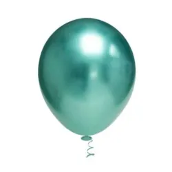Globo cromado de 12 pulgadas verde