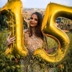 Número dorado 32 pulgadas 