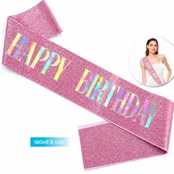 Bandas de cumpleaños con brillo