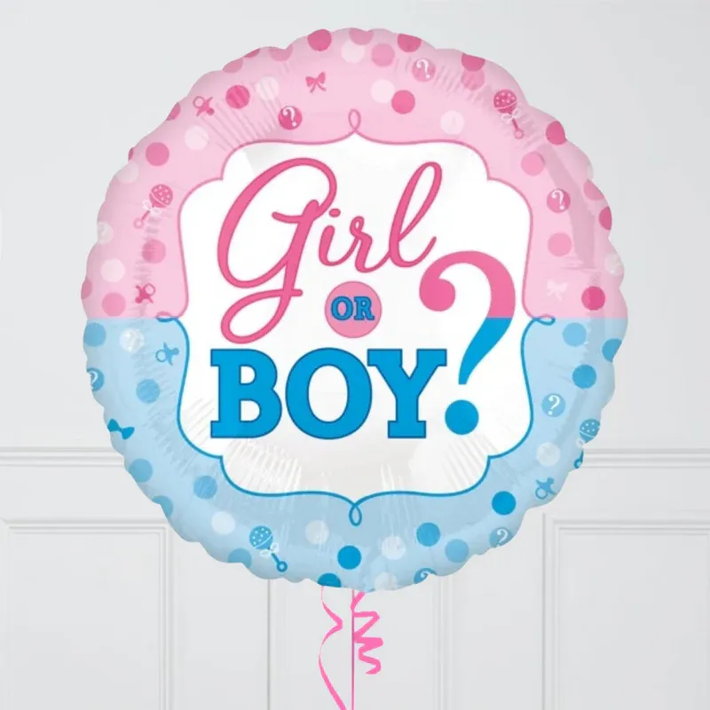 Globo metálico revelación de sexo