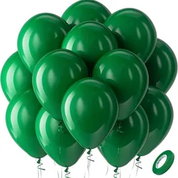 Globos verdes oscuros