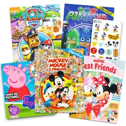 Libros de colorear con pegatinas 
