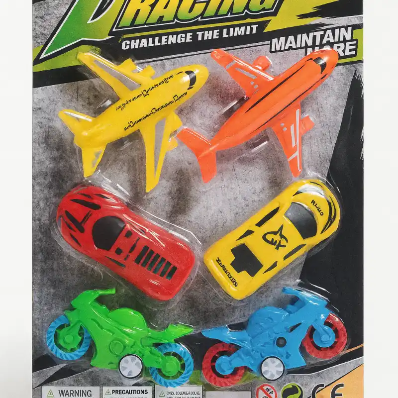 Set de carros, motos y aviones