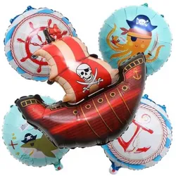 Set de globos Barco Pirata