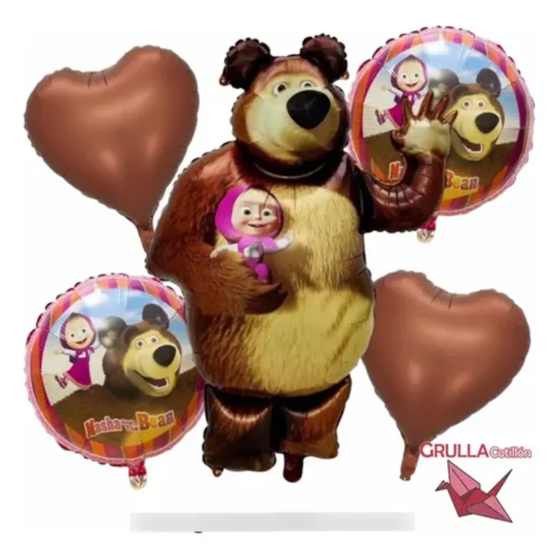 Set de Globos Masha y oso