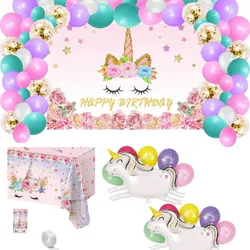 Set decorativo de unicornio