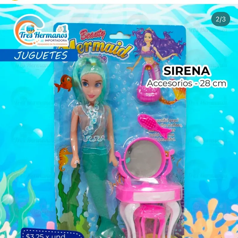 Sirena con accesorios