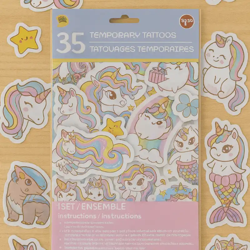 Tatuajes temporales Unicornio