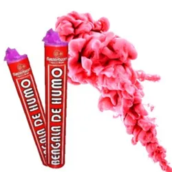 Vela de humo rosa