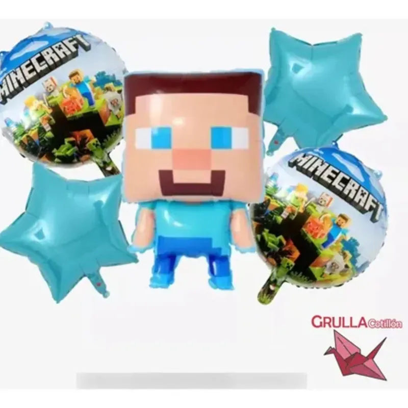 Set de globos Minecraft