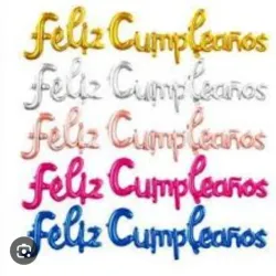 Cártel de felíz cumpleaños 