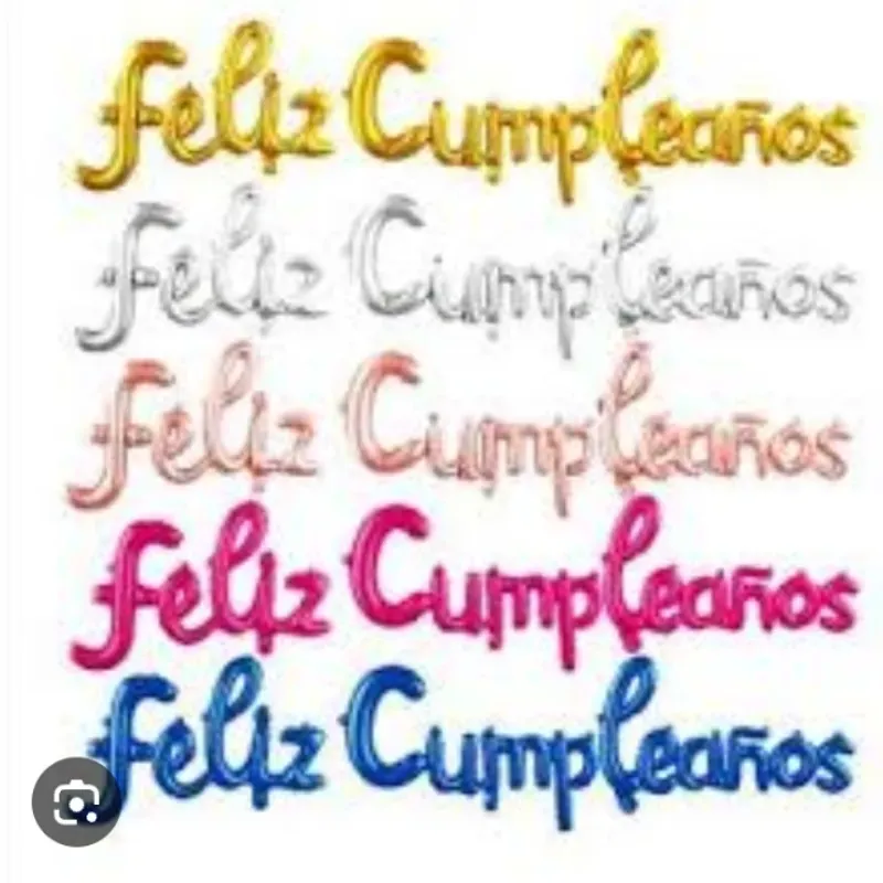 Cártel de felíz cumpleaños 