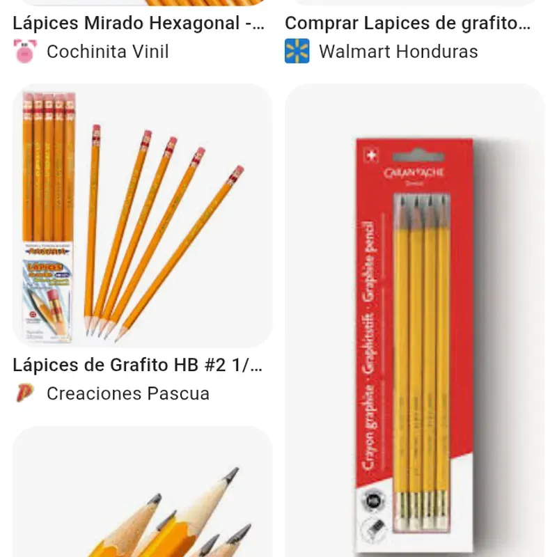 Lápices con gomas 