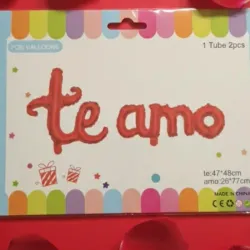Cartel inflable de Te Amo