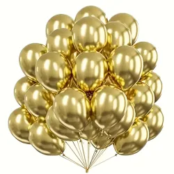 Globos cromados dorados
