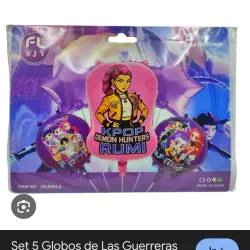 Set de 5 globos de las Kpop
