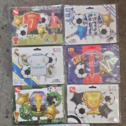 Set de 5 globos Futbol