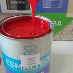 Esmalte sintético(aceite) ROJO 1/4 galón 