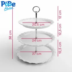 BASE PARA CUPCAKES 3 PISOS