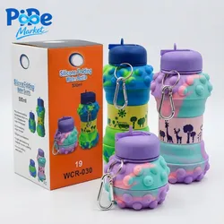 BOTELLA DE AGUA PLEGABLE POP IT