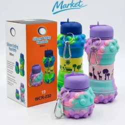 BOTELLA DE AGUA PLEGABLE POP IT