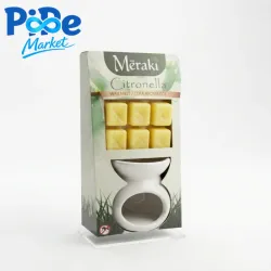 DIFUSOR DE CERA + CUBOS DE CITRONELLA