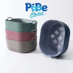 COLADOR Y ESCURRIDOR DE DOBLE CAPA