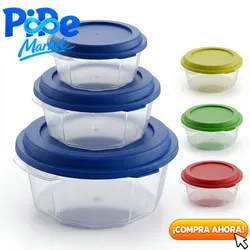 JGO DE 3 POZUELOS (0.25lt, 0.50lt, 1lt)