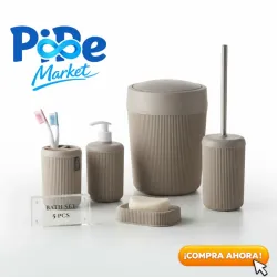 JGO DE 5 ACCESORIOS PARA BAÑO