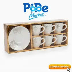 JGO DE 6 TAZAS + PLATOS
