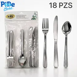 JGO DE CUBIERTOS 18 PZS