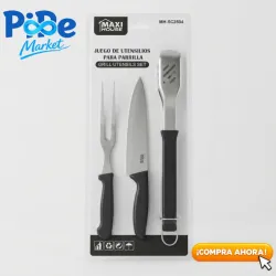 JGO DE UTENSILIOS PARA PARRILLA