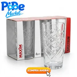 JGO DE VASOS 6 PZS (360ml)