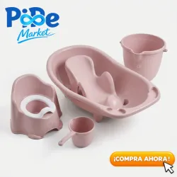 SET DE 5 PIEZAS PARA BAÑERA DE BEBÉ