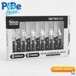 SET DE UTENSILIOS DE COCINA 12 PZS