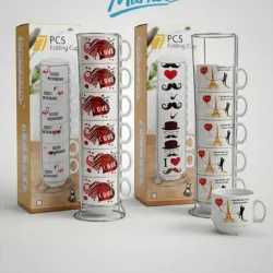 Tazas torre jgo de 6