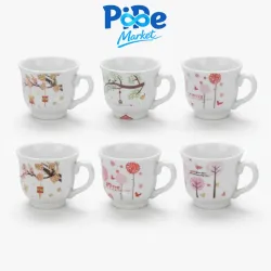 JGO DE 6 TAZAS (NATURALEZA)