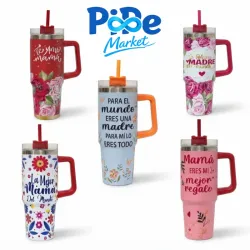 TERMO DE ACERO INOXIDABLE DEL DIA DE LAS MADRES (900ml)