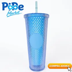 VASO TIPO STARBUCK CON LUZ LED (710ml)