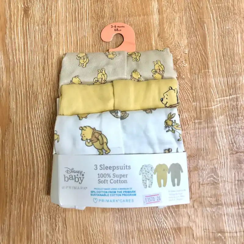 Pack de 3 bodys para dormir de Winnie Pooh