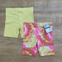 2 pack de leggins color amarillo 