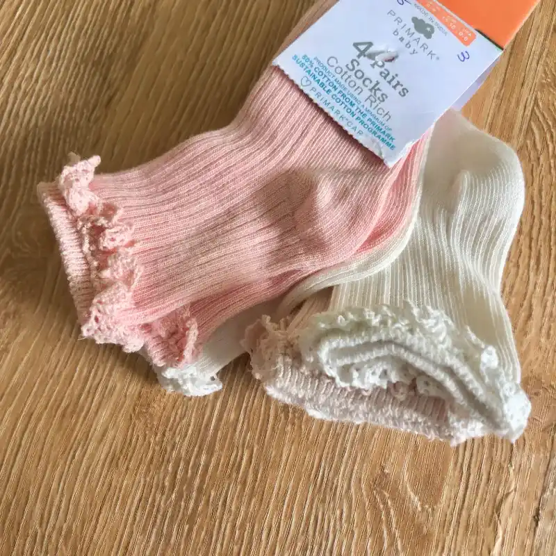 Pack de 4 pares de medias con encaje 