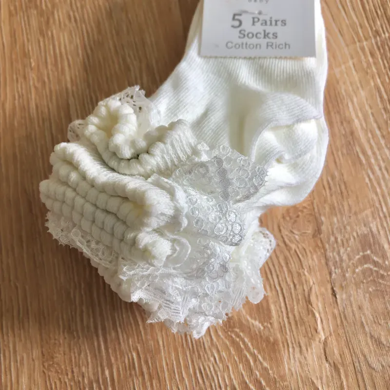 Pack de 5 pares de medias con encaje