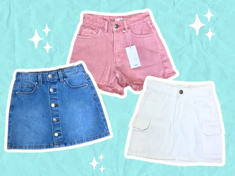 NIÑA SHORTS Y SAYAS