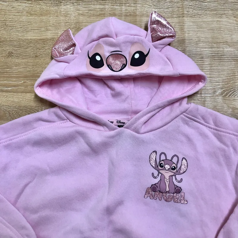 Abrigo con capucha de Ángel color rosado