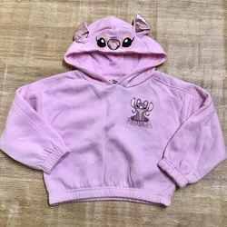 Abrigo con capucha de Ángel color rosado