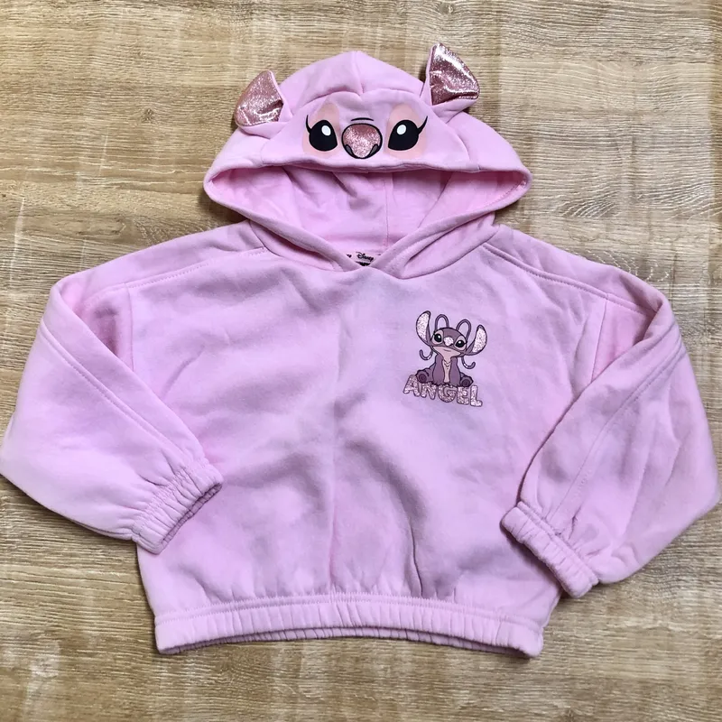 Abrigo con capucha de Ángel color rosado