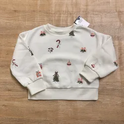 Abrigo con motivos navideños