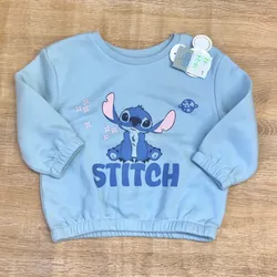 Abrigo con Stitch color azul